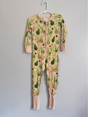 Little Sleepies Avocado Toast Bamboo Zippy Pajamas 2T